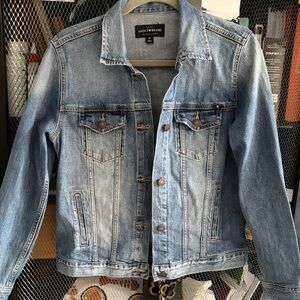 Lucky Brand Light Blue Denim Jacket with Button Front